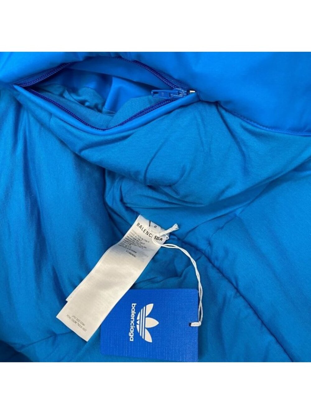 Balenciaga Adidas Bathrobe Coat With Belt Outerwear Blue 23 SS - Picture 9 of 10